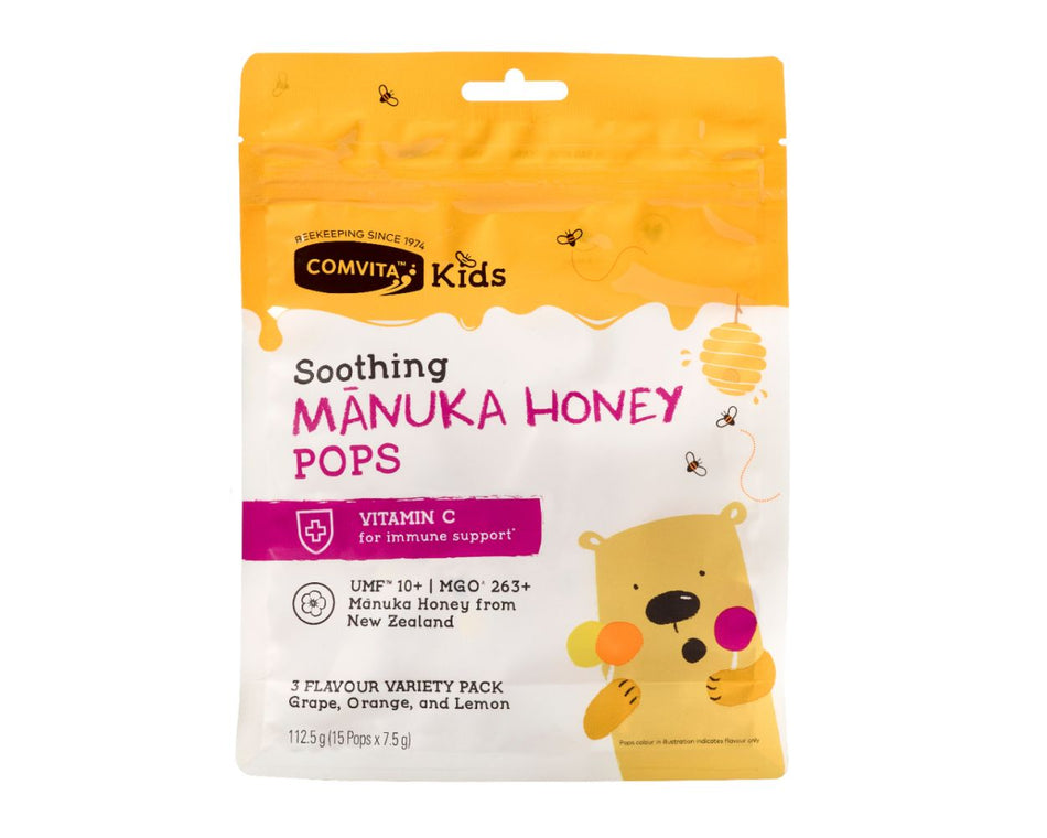 Comvita Kids Manuka Lollipops 3 Flavours 15 lollipops